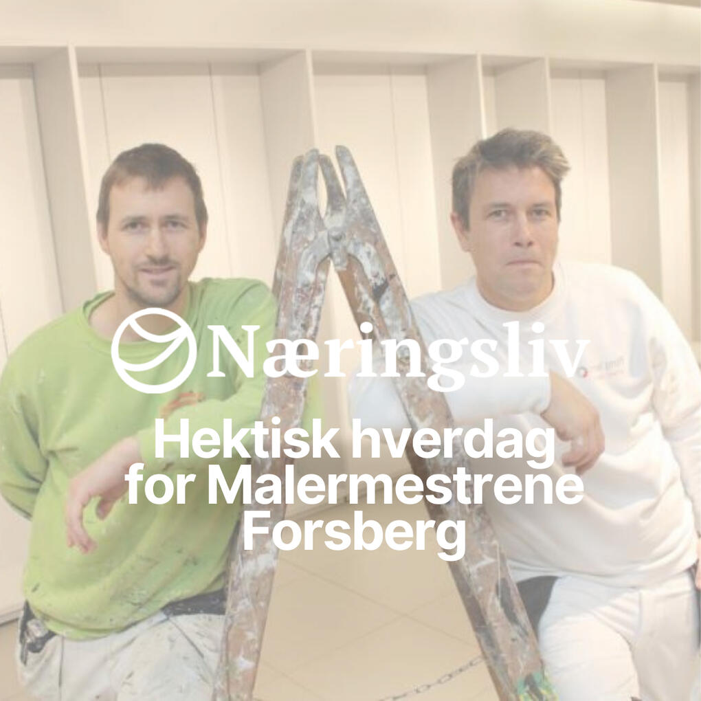 Naringsliv.no - Malermestrene Forsberg AS - Sarpsborg Bygg og anlegg - Hektisk hverdag for Malermestrene Forsberg - Av Per-Kr. Aasen - I løpet av noen uker ble 2 300 kvadratmeter vegger og butikkhyller i butikkene til Hennes & Mauritz i Storbyen kjøpesenter malt tidligere i år.